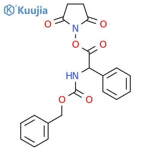 (S)-2,5-Dioxopyrrolidin-1-yl 2-(((benzyloxy)-carbonyl)amino)-2-phenylacetate structure