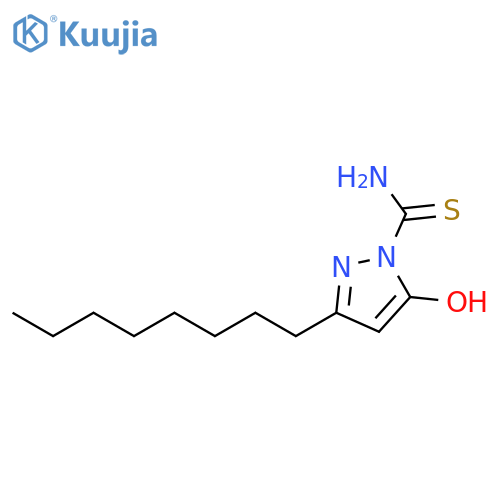 1H-Pyrazole-1-carbothioamide, 5-hydroxy-3-octyl- structure