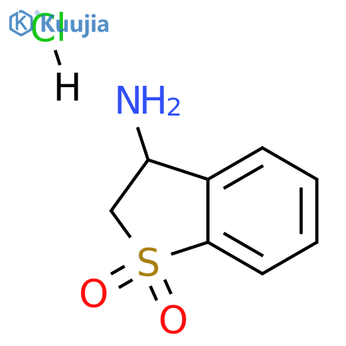 3-amino-2,3-dihydro-1lambda6-benzothiophene-1,1-dione hydrochloride structure