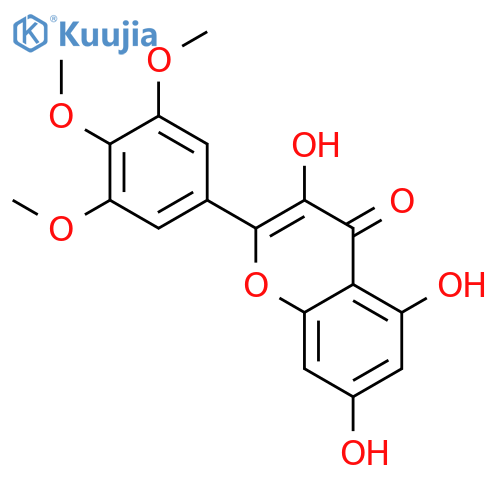 3,5,7-Trihydroxy-2-(3,4,5-trimethoxyphenyl)-4H-chromen-4-one structure