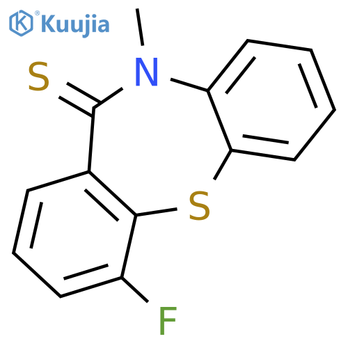 Dibenzo[b,f][1,4]thiazepine-11(10H)-thione, 4-fluoro-10-methyl- structure