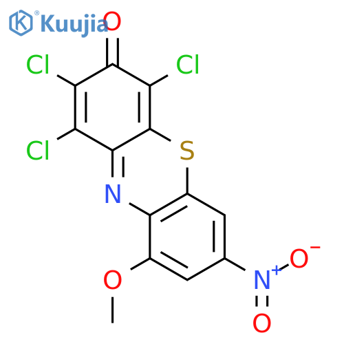 3H-Phenothiazin-3-one, 1,2,4-trichloro-9-methoxy-7-nitro- structure