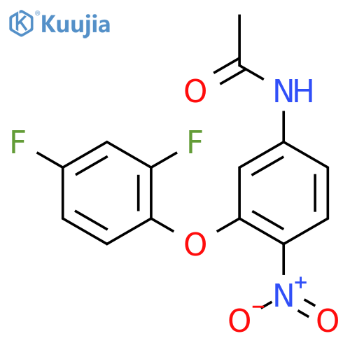 Acetamide, N-[3-(2,4-difluorophenoxy)-4-nitrophenyl]- structure