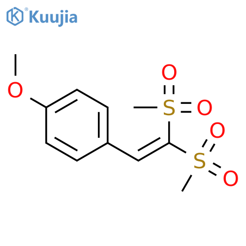 Benzene, 1-[2,2-bis(methylsulfonyl)ethenyl]-4-methoxy- structure