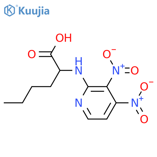 DL-Norleucine, N-(dinitropyridinyl)- structure