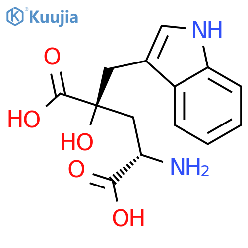 (4S)-4-Hydroxy-4-(1H-indol-3-ylmethyl)-L-Glutamic Acid structure