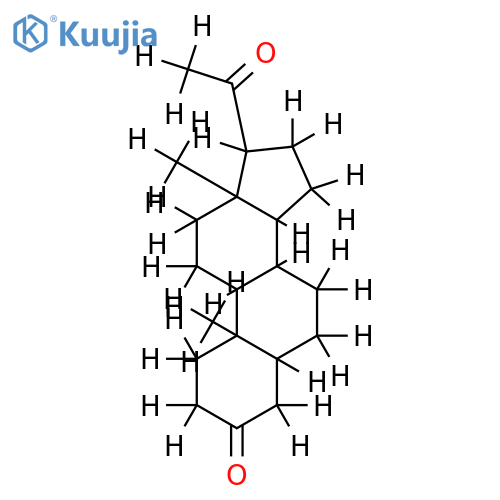 (5?,17?)- Pregnane-3,20-dione structure