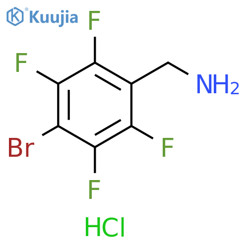 (4-bromo-2,3,5,6-tetrafluorophenyl)methanamine hydrochloride structure