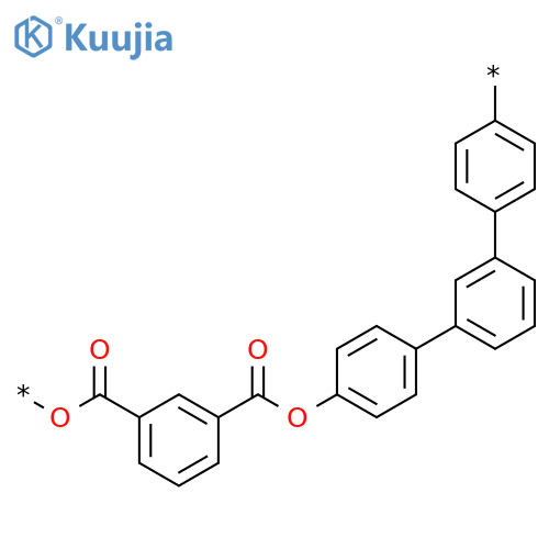 Poly(oxycarbonyl-1,3-phenylenecarbonyloxy[1,1':3',1''-terphenyl]-4,4''-diyl) structure