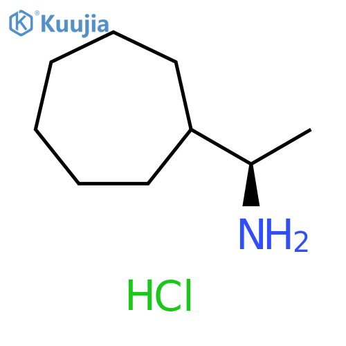 (1R)-1-cycloheptylethan-1-amine hydrochloride structure
