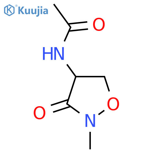 N-(2-Methyl-3-oxo-1,2-oxazolidin-4-yl)acetamide structure