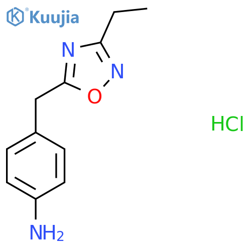 4-(3-ethyl-1,2,4-oxadiazol-5-yl)methylaniline hydrochloride structure
