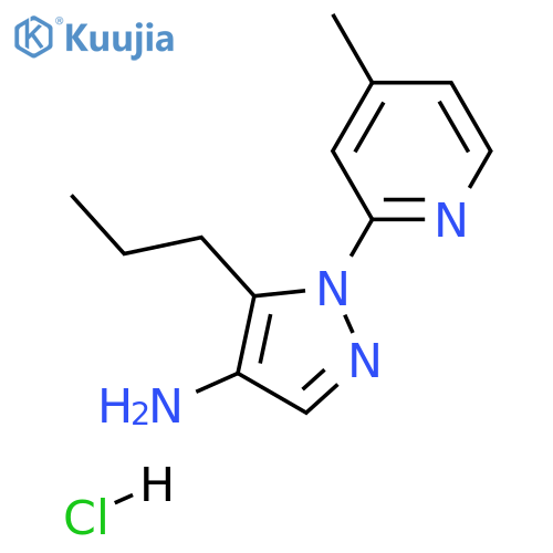 1-(4-methylpyridin-2-yl)-5-propyl-1H-pyrazol-4-amine hydrochloride structure