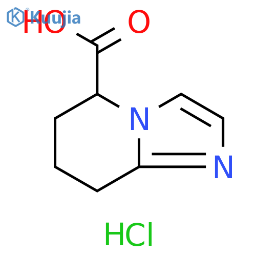5H,6H,7H,8H-imidazo[1,2-a]pyridine-5-carboxylic acid hydrochloride structure