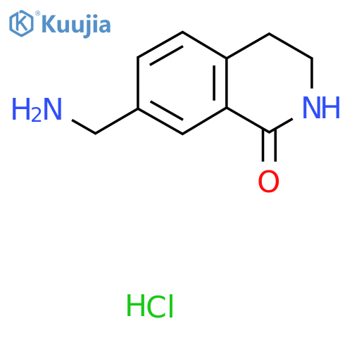 7-(aminomethyl)-3,4-dihydro-2H-isoquinolin-1-one;hydrochloride structure