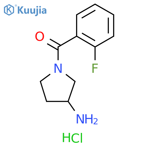 1-(2-fluorobenzoyl)pyrrolidin-3-amine hydrochloride structure
