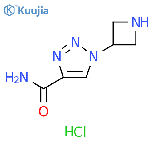 1-(azetidin-3-yl)-1H-1,2,3-triazole-4-carboxamide hydrochloride structure