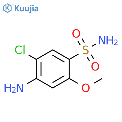 4-amino-5-chloro-2-methoxybenzene-1-sulfonamide structure