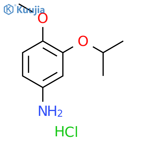 4-methoxy-3-(propan-2-yloxy)aniline hydrochloride structure