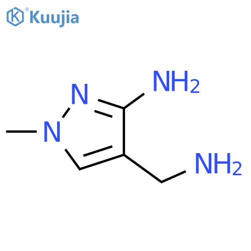 4-(aminomethyl)-1-methyl-1H-pyrazol-3-amine structure