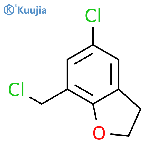 5-chloro-7-(chloromethyl)-2,3-dihydro-1-benzofuran structure
