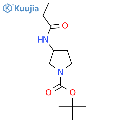 Tert-butyl 3-propanamidopyrrolidine-1-carboxylate structure