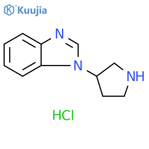 1-(pyrrolidin-3-yl)-1H-1,3-benzodiazole dihydrochloride structure