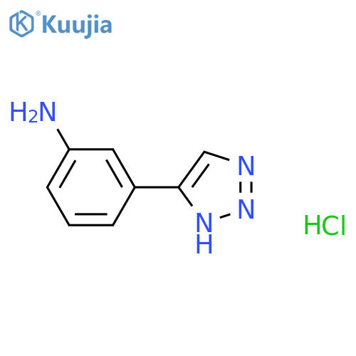 3-(1H-1,2,3-triazol-4-yl)aniline dihydrochloride structure