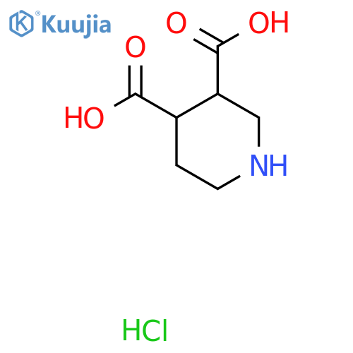 Piperidine-3,4-dicarboxylic acid hydrochloride structure