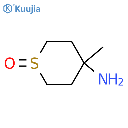 4-amino-4-methyl-1λ?-thian-1-one structure