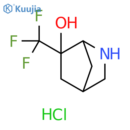 6-(trifluoromethyl)-2-azabicyclo2.2.1heptan-6-ol hydrochloride structure