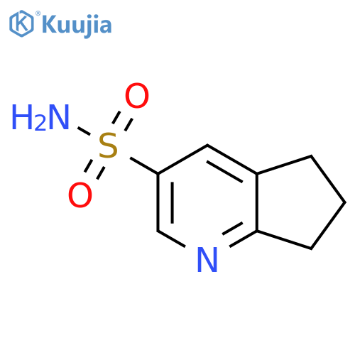 5H,6H,7H-cyclopentabpyridine-3-sulfonamide structure