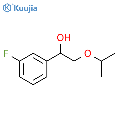 1-(3-fluorophenyl)-2-(propan-2-yloxy)ethan-1-ol structure