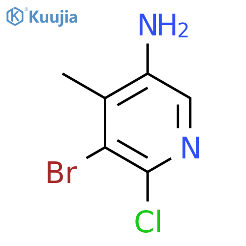 5-Bromo-6-chloro-4-methylpyridin-3-amine structure