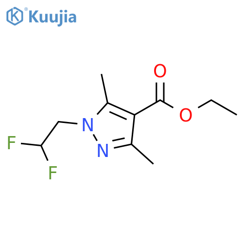 ethyl 1-(2,2-difluoroethyl)-3,5-dimethyl-1H-pyrazole-4-carboxylate structure
