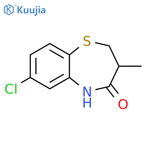 7-chloro-3-methyl-2,3,4,5-tetrahydro-1,5-benzothiazepin-4-one structure