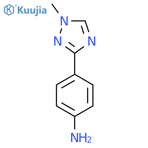 4-(1-methyl-1H-1,2,4-triazol-3-yl)aniline structure
