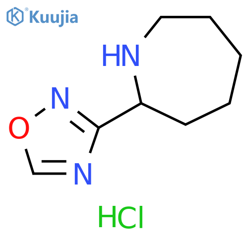 2-(1,2,4-oxadiazol-3-yl)azepane hydrochloride structure