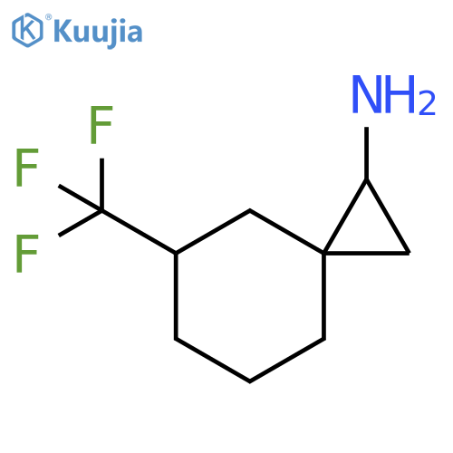 5-(trifluoromethyl)spiro2.5octan-1-amine structure