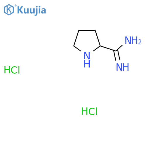 Pyrrolidine-2-carboximidamide dihydrochloride structure