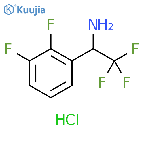 1-(2,3-difluorophenyl)-2,2,2-trifluoroethan-1-amine hydrochloride structure