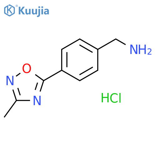 4-(3-methyl-1,2,4-oxadiazol-5-yl)benzylamine hydrochloride structure