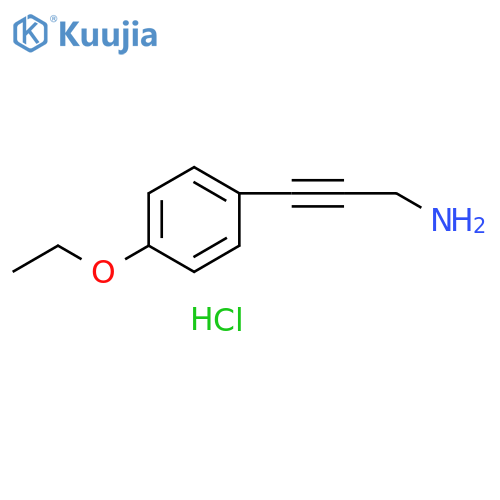 3-(4-ethoxyphenyl)prop-2-yn-1-amine hydrochloride structure