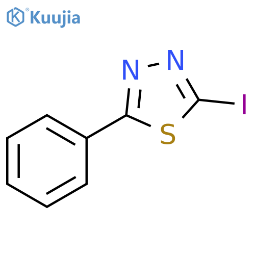 2-iodo-5-phenyl-1,3,4-thiadiazole structure
