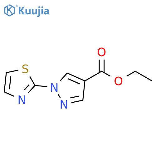 ethyl 1-(1,3-thiazol-2-yl)-1H-pyrazole-4-carboxylate structure