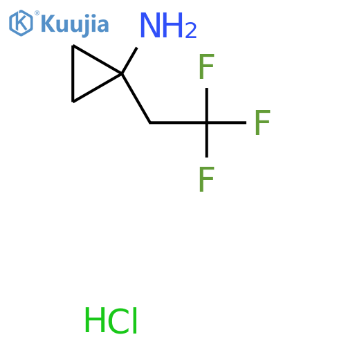 1-(2,2,2-Trifluoroethyl)cyclopropan-1-amine hydrochloride structure