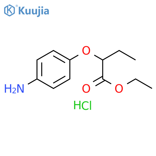 ethyl 2-(4-aminophenoxy)butanoate hydrochloride structure