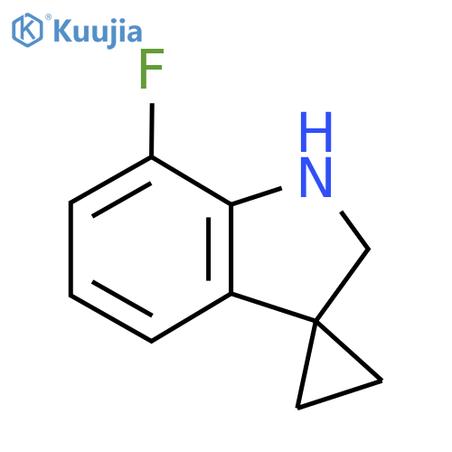 7'-fluoro-1',2'-dihydrospiro[cyclopropane-1,3'-indole] structure