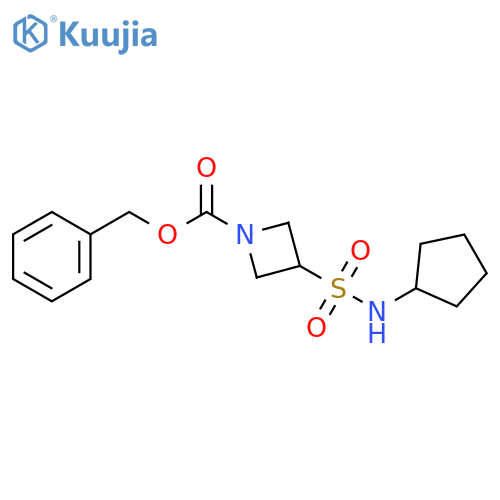 benzyl 3-(cyclopentylsulfamoyl)azetidine-1-carboxylate structure