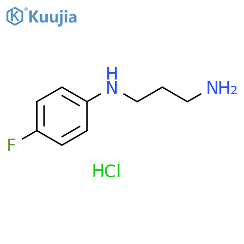 N-(3-aminopropyl)-4-fluoroaniline hydrochloride structure